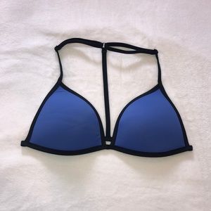 PINK blue and black triangle push up top